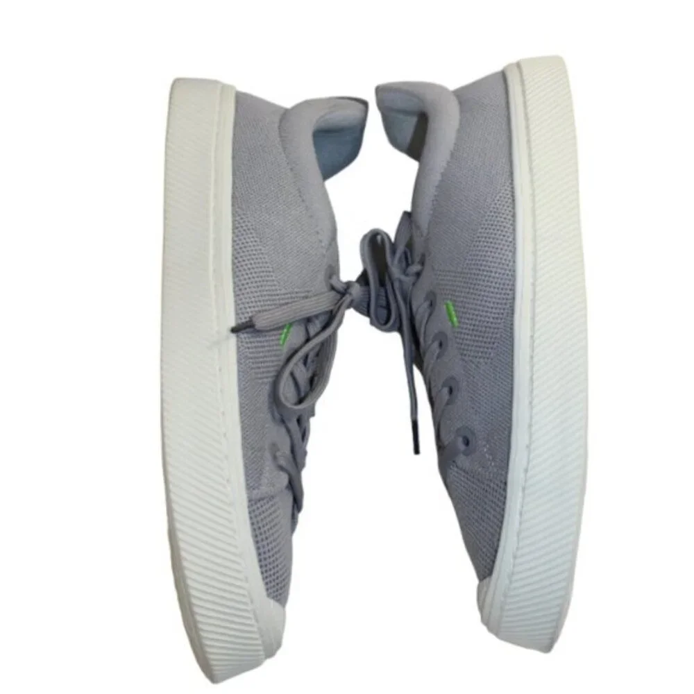 Cariuma Conscious Gray Canvas Low Profile Lace-Up Size 10